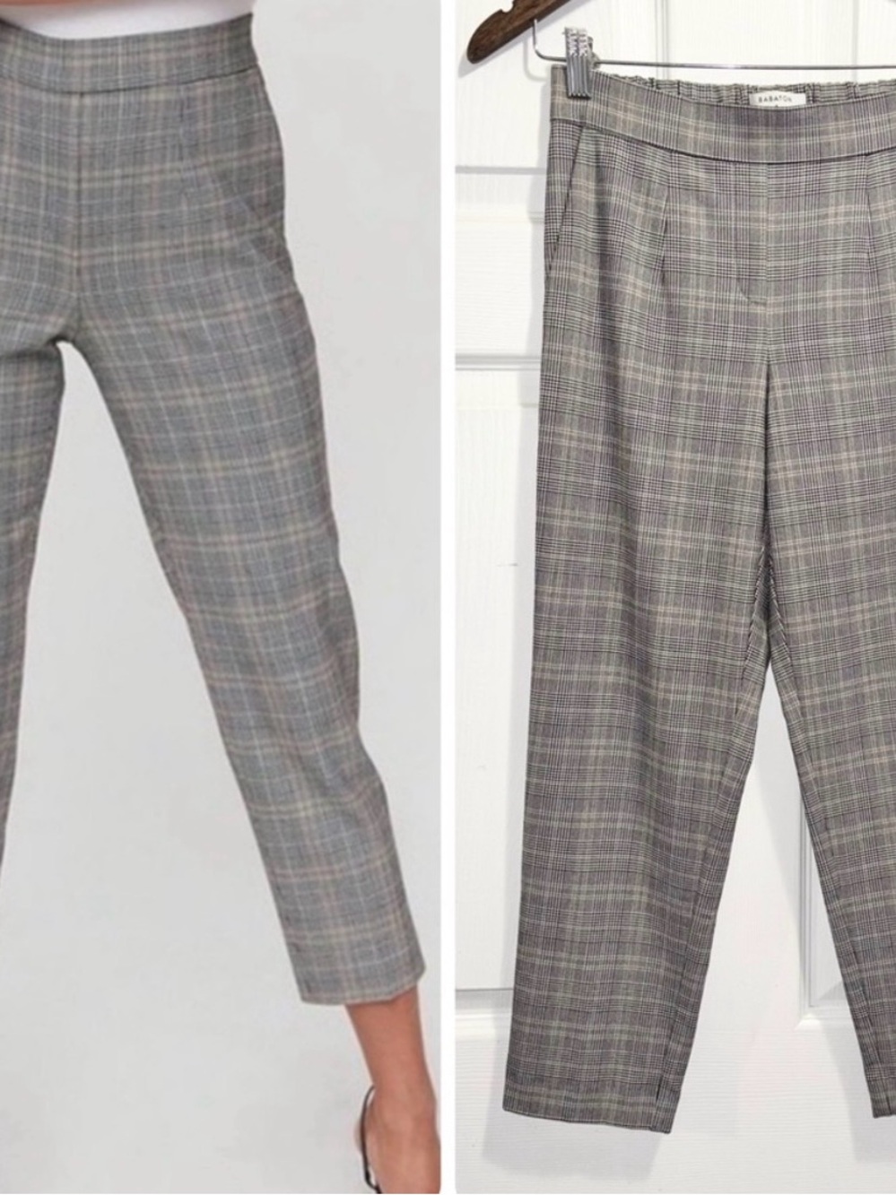 4 for $25- Aritzia Babaton Conan Pants Grey Brown Straight Leg Trousers - Picture 9 of 10